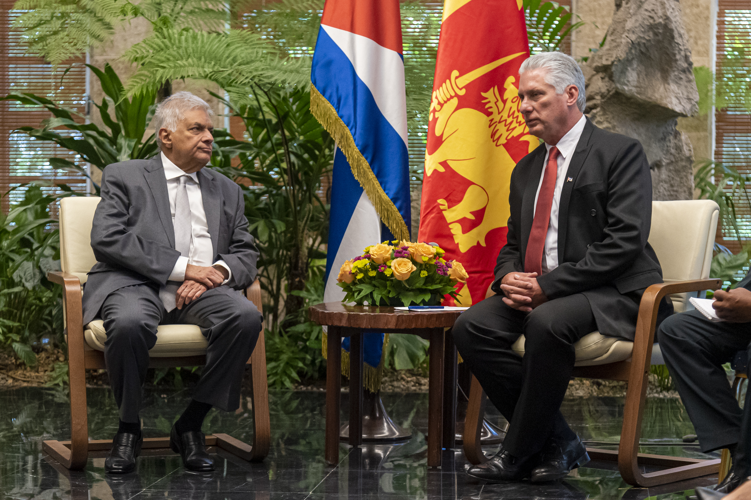 Official meeting between President at Ranil Wickremesinghe and Cuban President