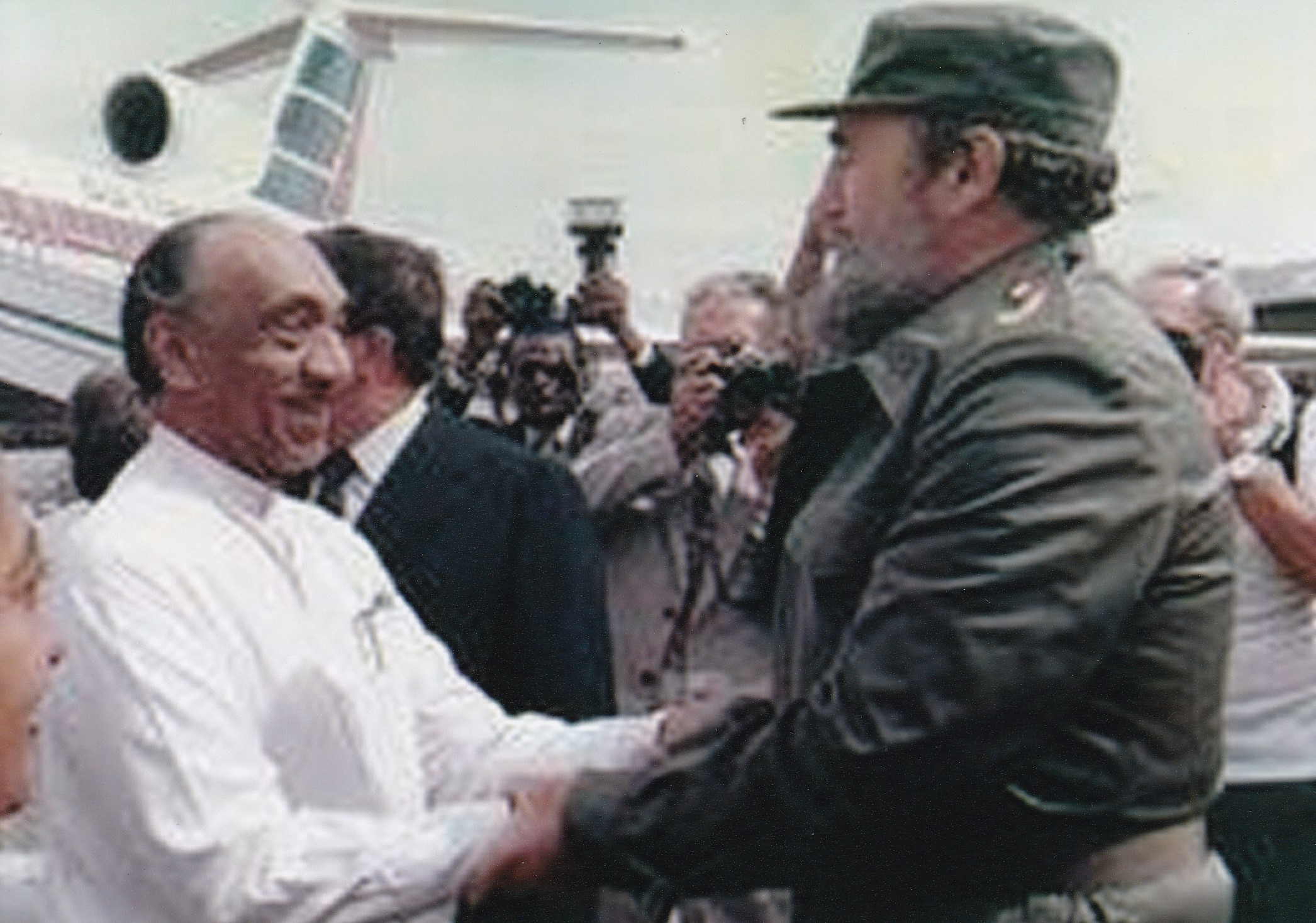 President JR Jayawardene visit Cuba