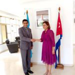 Ambassador of the Sri Lankan Embassy in Cuba had a courtesy call on Ambassador of Honduras in Havana3