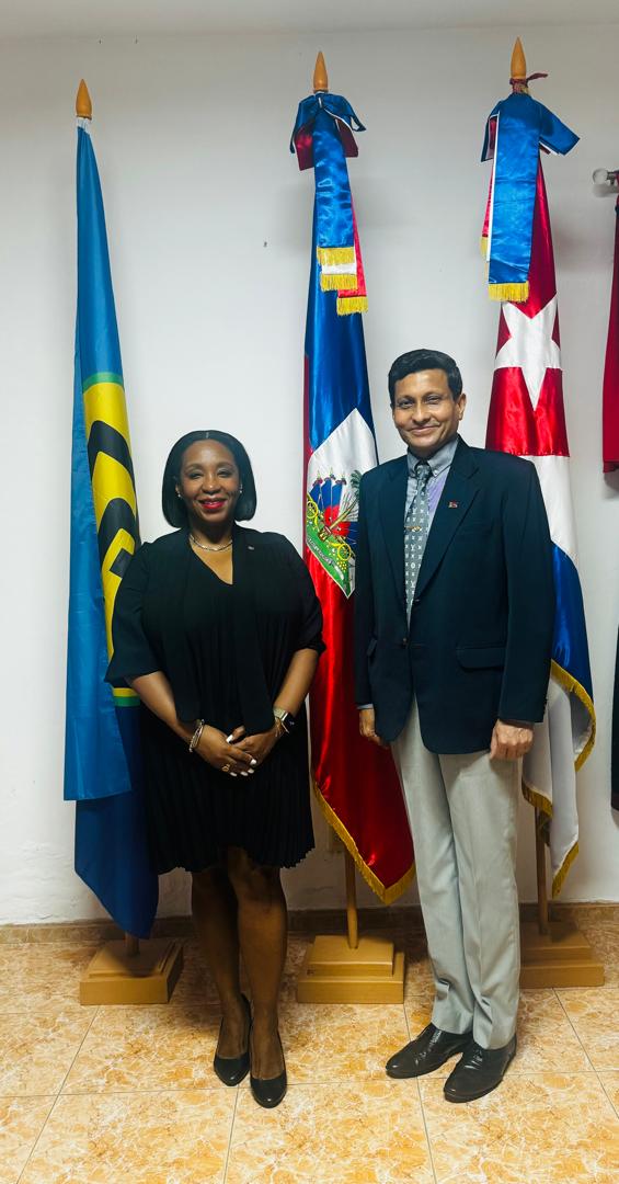 a courtesy call on Ambassador of Haiti in Havana