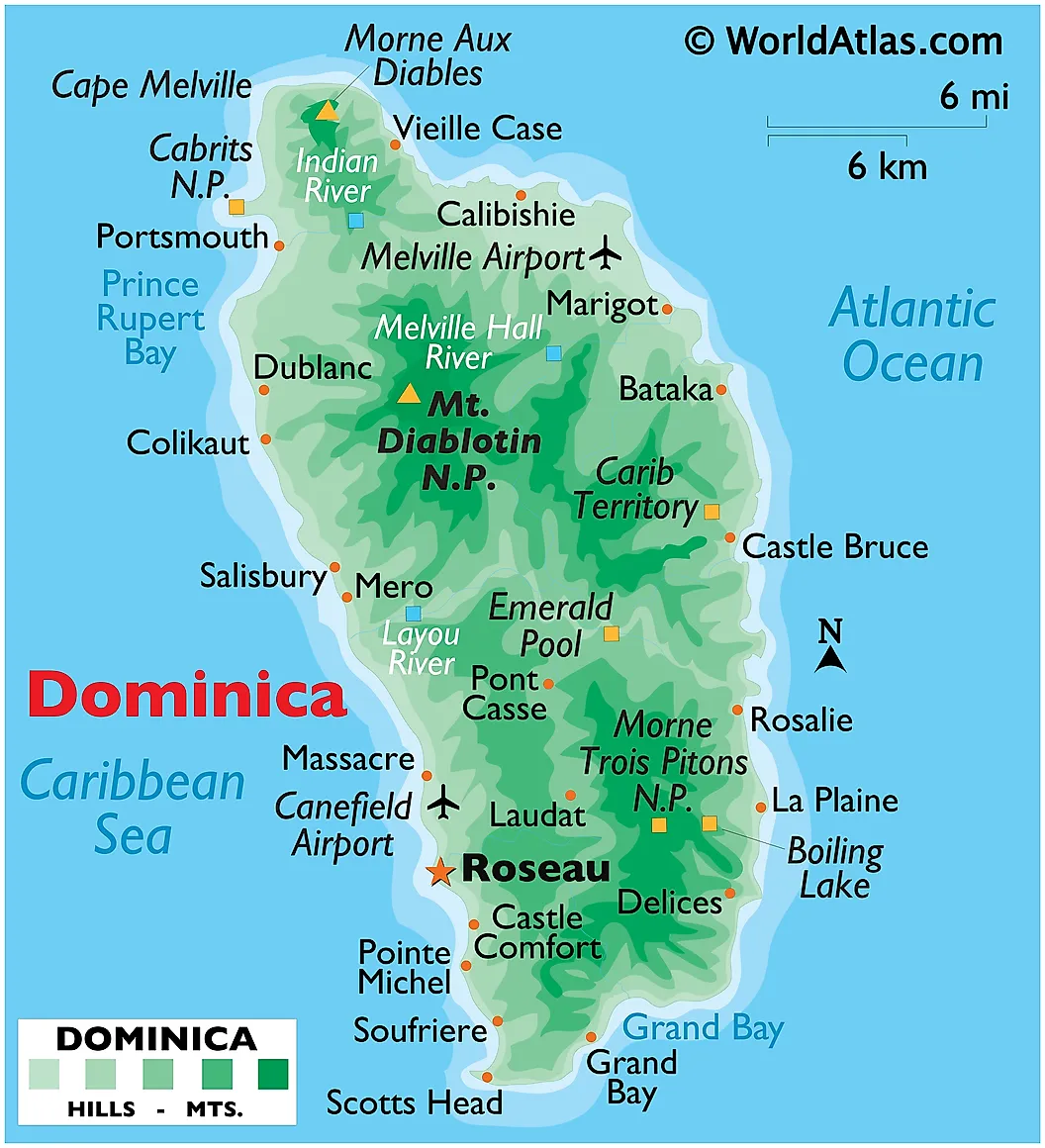 Dominica map