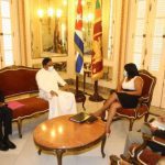 The vice minister of MINREX together with the Hon. Mr. Lakshitha Pradeep Ratnayake